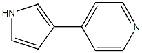 Pyridine, 4-(1H-pyrrol-3-yl)- 结构式