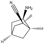 Bicyclo[2.2.1]heptane-2-carbonitrile, 6-amino-2-methyl-, (2-endo,6-exo)- (9CI) Struktur