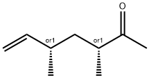 6-Hepten-2-one, 3,5-dimethyl-, (3R,5S)-rel- (9CI) Struktur