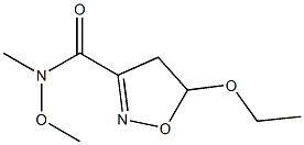 3-Isoxazolecarboxamide,5-ethoxy-4,5-dihydro-N-methoxy-N-methyl-(9CI) Struktur