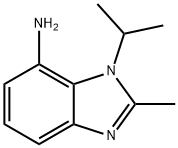 1H-Benzimidazol-7-amine,2-methyl-1-(1-methylethyl)-(9CI) 化学構造式