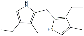 1H-Pyrrole,3-ethyl-2-[(4-ethyl-3-methyl-1H-pyrrol-2-yl)methyl]-4-methyl-(9CI) Struktur