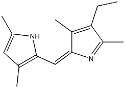 1H-Pyrrole,2-[(Z)-(3,5-dimethyl-2H-pyrrol-2-ylidene)methyl]-4-ethyl-3,5-dimethyl-(9CI) Structure