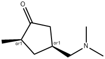 Cyclopentanone, 4-[(dimethylamino)methyl]-2-methyl-, (2R,4S)-rel- (9CI) Struktur