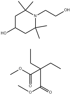 Dimethyl diethylpropanedioate polymer with 4-hydroxy-2,2,6,6-tetramethyl-1-piperidineethanol|
