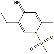 4(1H)-Pyridinimine,5-ethyl-2-methyl-1-(methylsulfonyl)-(9CI) Struktur