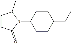 2-Pyrrolidinone,1-(4-ethylcyclohexyl)-5-methyl-(9CI) Struktur