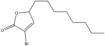 (±)-3-bromo-5-octylfuran-2(5H)-one Struktur