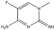 2-Pyrimidinamine,5-fluoro-1,4-dihydro-4-imino-1-methyl-(9CI) 结构式