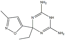 1,3,5-Triazine-2,4-diamine,6-ethyl-1,6-dihydro-6-(3-methyl-5-isoxazolyl)-(9CI)|