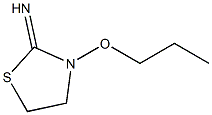 2-Thiazolidinimine,3-propoxy-(9CI) Structure