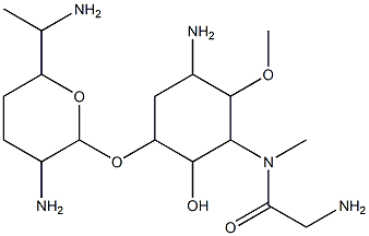 1-deamino-2-deoxy-2-epi-aminofortimycin A Structure