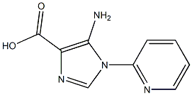 1H-Imidazole-4-carboxylicacid,5-amino-1-(2-pyridinyl)-(9CI) 结构式