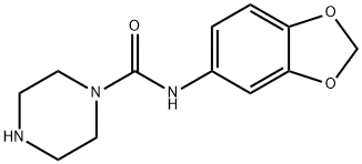 1-Piperazinecarboxamide,N-1,3-benzodioxol-5-yl-(9CI) Struktur