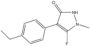 3H-Pyrazol-3-one,4-(4-ethylphenyl)-5-fluoro-1,2-dihydro-1-methyl-(9CI) 结构式