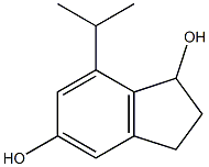 1H-Indene-1,5-diol,2,3-dihydro-7-(1-methylethyl)-(9CI) 化学構造式