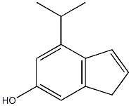 1H-Inden-6-ol,4-(1-methylethyl)-(9CI) Structure