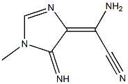 1H-Imidazole-4-acetonitrile,5-amino-alpha-imino-1-methyl-(9CI) Struktur