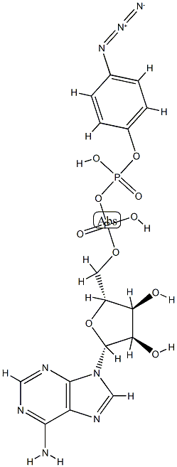 beta-(4-azidophenyl)adenosine 5'-diphosphate Structure