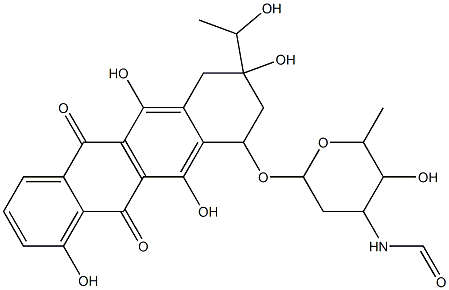 N-formyl-13-dihydrocarminomycin Struktur