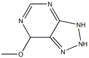 1H-1,2,3-Triazolo[4,5-d]pyrimidine,4,7-dihydro-7-methoxy-(9CI) 化学構造式