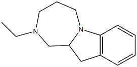 1H-[1,4]Diazepino[1,2-a]indole,2-ethyl-2,3,4,5,11,11a-hexahydro-(9CI) 结构式