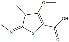 5-Thiazolecarboxylicacid,2,3-dihydro-4-methoxy-3-methyl-2-(methylimino)-(9CI) 结构式