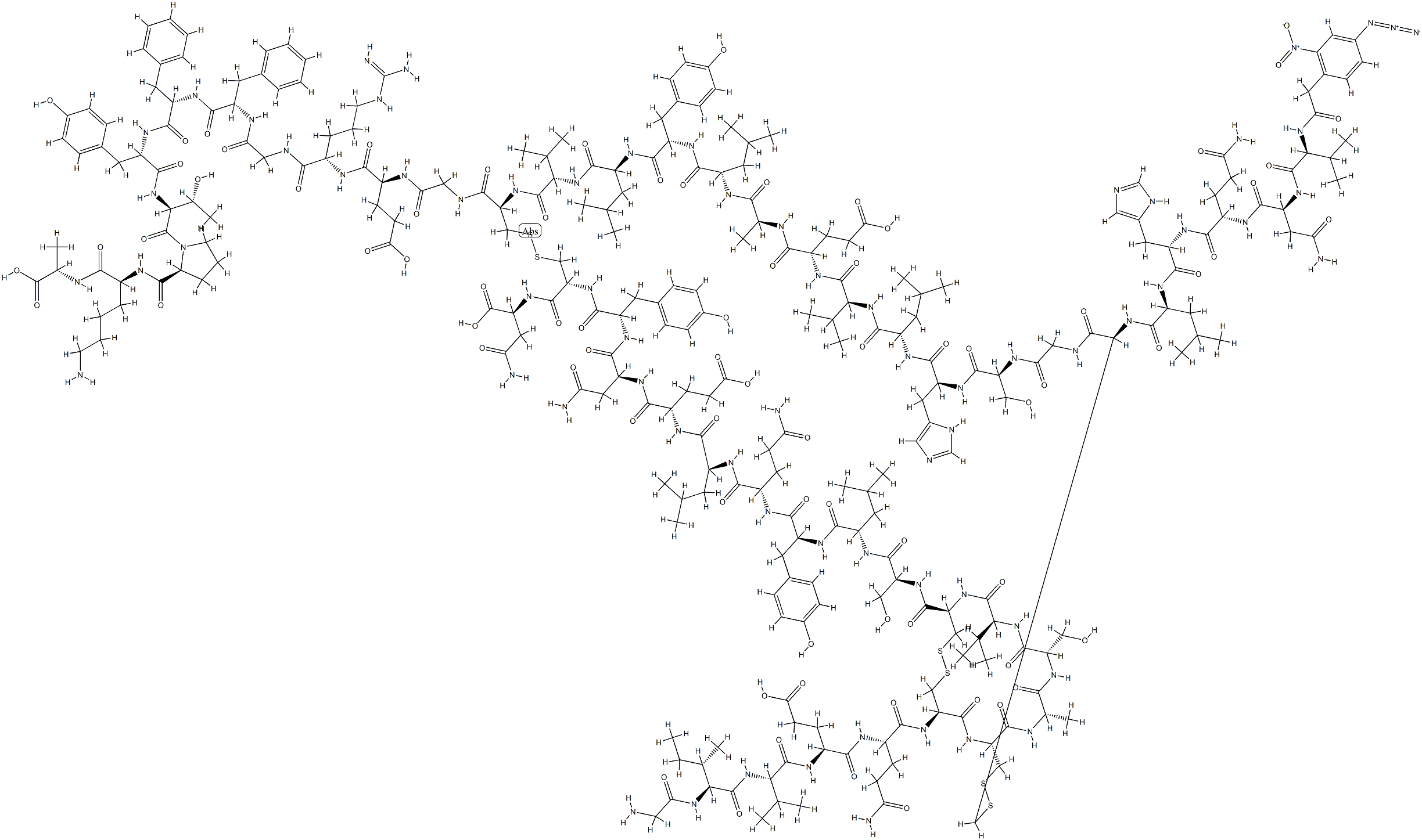 insulin, (2-nitro-4-azidophenylacetyl)(B2)-des-Phe(B1)- Struktur