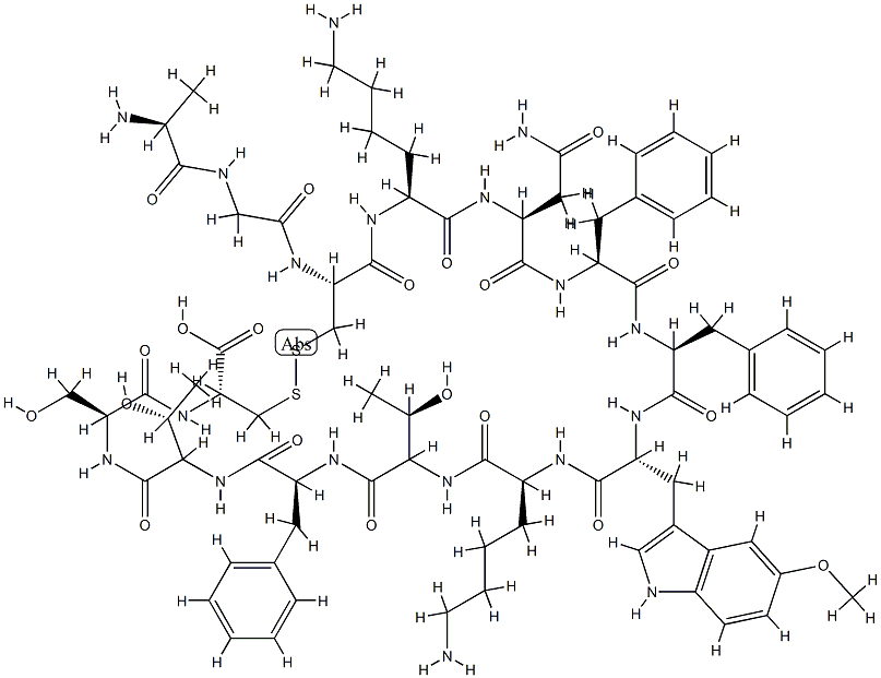 somatostatin, 5-methoxy-Trp(8)-,76689-49-1,结构式