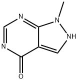 4H-Pyrazolo[3,4-d]pyrimidin-4-one,1,2-dihydro-1-methyl-(9CI),767237-00-3,结构式