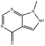 4H-Pyrazolo[3,4-d]pyrimidin-4-one,1,2-dihydro-1-methyl-(9CI) Structure