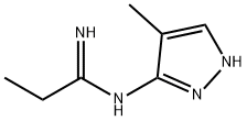Propanimidamide,N-(4-methyl-1H-pyrazol-3-yl)-(9CI) Struktur