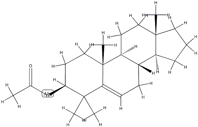 4,4-Dimethylandrost-5-en-3β-ol acetate Structure