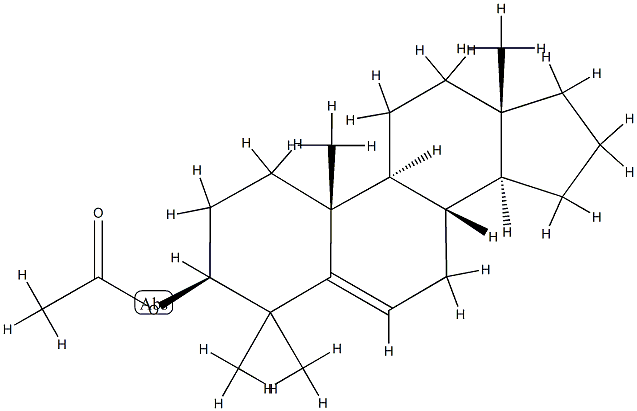 4,4-Диметиландрост-5-ен-3β-ол ацетат структура