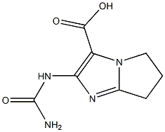 5H-Pyrrolo[1,2-a]imidazole-3-carboxylicacid,2-[(aminocarbonyl)amino]-6,7- Structure