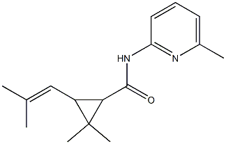 Cyclopropanecarboxamide, 2,2-dimethyl-3-(2-methyl-1-propenyl)-N-(6-methyl- 化学構造式