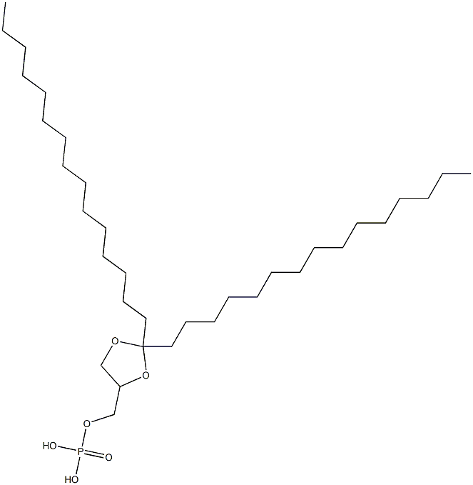 1,2-dipentadecylmethylidene phosphatidic acid Structure