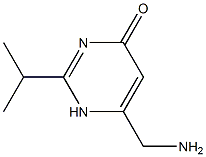 4(1H)-Pyrimidinone,6-(aminomethyl)-2-(1-methylethyl)-(9CI) Struktur
