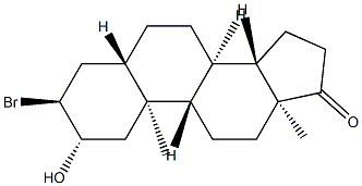 (2S,3S,5S,8R,9S,10S,13S,14S)-3-溴-2-羟基-10,13-二甲基十四氢-1H-环戊二烯并[A]菲-17(2H)-酮,7676-27-9,结构式