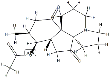 Acetic acid 5,13-dioxoserratinan-8α-yl ester Struktur