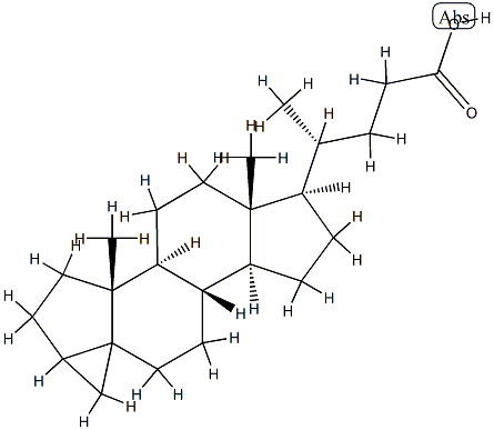 3,5-Cyclocholan-24-oic acid 结构式
