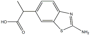 6-Benzothiazoleaceticacid,2-amino-alpha-methyl-(9CI) 化学構造式