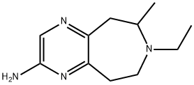5H-Pyrazino[2,3-d]azepin-2-amine,7-ethyl-6,7,8,9-tetrahydro-6-methyl-(9CI) Struktur