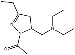 1H-Pyrazole-5-methanamine,1-acetyl-N,N,3-triethyl-4,5-dihydro-(9CI) Struktur