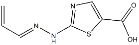 5-Thiazolecarboxylicacid,2-(2-propenylidenehydrazino)-(9CI) 化学構造式