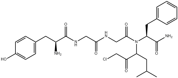 enkephalin, N-(1-(Cl-Ac)-3-methylbutyl)-PheNH2(4)- Structure