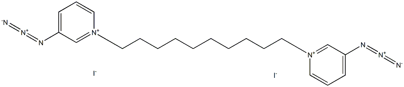 bis(3-azidopyridinium)-1,10-decane Structure