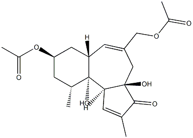 77058-93-6 (3aR)-8α-Acetyloxy-5-[(acetyloxy)methyl]-4,6aα,7,8,9,10,10a,10bβ-octahydro-3aα,10aβ-dihydroxy-2,10β-dimethylbenz[e]azulen-3(3aH)-one