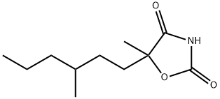 2,4-Oxazolidinedione,5-methyl-5-(3-methylhexyl)-(9CI) Struktur