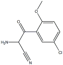 Benzenepropanenitrile,  -alpha--amino-5-chloro-2-methoxy--bta--oxo-,770657-59-5,结构式